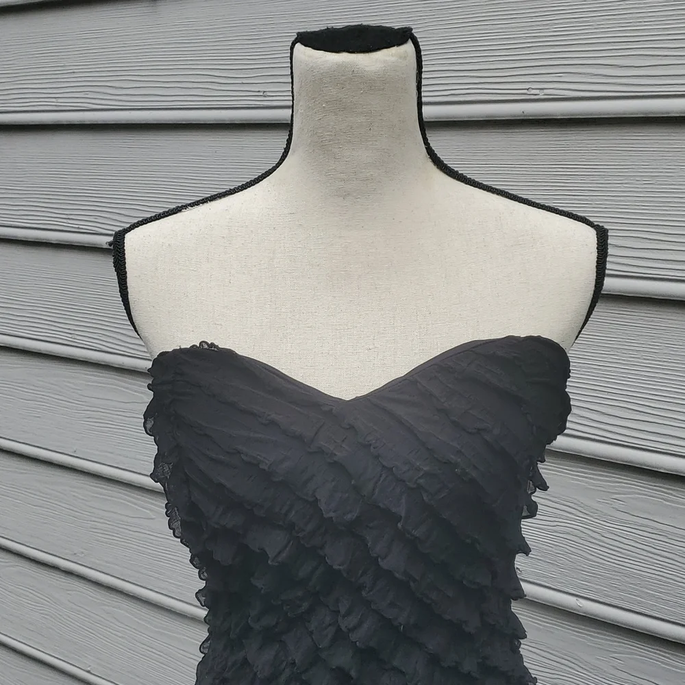 Love Notes Ruffle Bodycon Strapless Dress - Picture 2 of 10